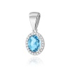 Zawieszka Z0080 Topaz Swiss 1,70ct białe złoto
