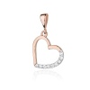 Zawieszka Z0018 z diamentami różowe złoto