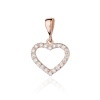 Zawieszka Z0019 z diamentami różowe złoto