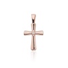 Krzyż D0003 Diament 0,0145ct różowe złoto
