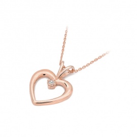 Zawieszka Z0009 Diament 0,04ct różowe złoto