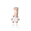 Zawieszka Z0222 Diament 0,10ct różowe złoto