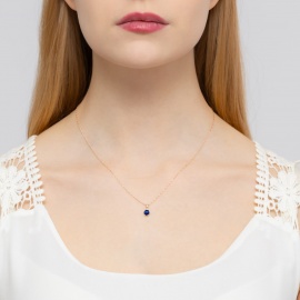 Zawieszka Z0076 Szafir 0,50ct różowe złoto