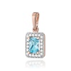 Zawieszka Z0422 Topaz Swiss 0,65ct różowe złoto