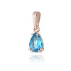 Zawieszka Z0006 Topaz Swiss 0,90ct różowe złoto
