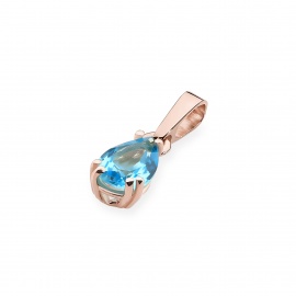 Zawieszka Z0006 Topaz Swiss 0,90ct różowe złoto