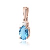 Zawieszka Z0001 Topaz Swiss 0,50ct różowe złoto