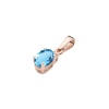 Zawieszka Z0001 Topaz Swiss 0,50ct różowe złoto