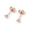 Kolczyki K0029 Diament 2 x 0,02ct różowe złoto