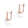 Kolczyki K0065 Diament 2 x 0,03ct różowe złoto