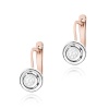 Kolczyki K0294 Diament 2 x 0,10ct różowe złoto
