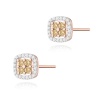 Kolczyki K0441 z diamentami różowe złoto