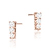 Kolczyki K0511 z diamentami różowe złoto