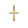 Krzyż D0003 Diament 0,0145ct żółte złoto
