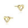 Kolczyki K0020 Diament 2 x 0,0086ct żółte złoto