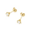 Kolczyki K0029 Diament 2 x 0,0086ct żółte złoto