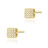 Kolczyki K0013 z diamentami żółte złoto