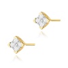 Kolczyki K0402 z diamentami żółte złoto