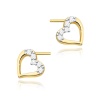 Kolczyki K0503 z diamentami żółte złoto