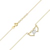 Naszyjnik N0024 z diamentami żółte złoto