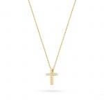 Naszyjnik N0066 z diamentami żółte złoto