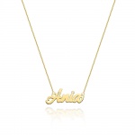 Naszyjnik N0067 z diamentami - Ania - żółte złoto