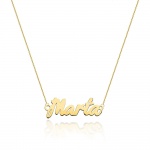 Naszyjnik N0067 z diamentami - Marta - żółte złoto