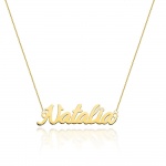 Naszyjnik N0067 z diamentami - Natalia - żółte złoto