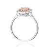 Pierścionek W0576 Morganit 1.00ct białe złoto