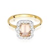 Pierścionek W0576 Morganit 1.00ct żółte złoto