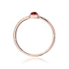 Pierścionek W0596 Różowy Turmalin 0,30ct różowe złoto