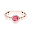 Pierścionek W0597 Różowy Turmalin 0,60ct różowe złoto