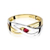 Pierścionek W0156 Rubin 0,15ct żółte złoto