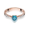 Pierścionek W0065 Topaz Swiss 0,50ct różowe złoto
