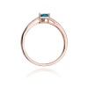 Pierścionek W0065 Topaz Swiss 0,50ct różowe złoto