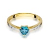Pierścionek W0065 Topaz Swiss 0,50ct żółte złoto