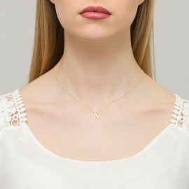 Zawieszka Z0069 Diament 0,005ct - litera N - żółte złoto