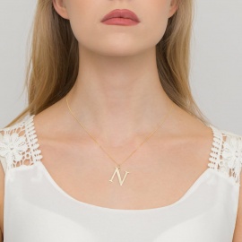 Zawieszka Z0070 Diament 0,005ct - litera N - żółte złoto