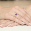 Pierścionek W0005 Ametyst 0,40ct białe złoto