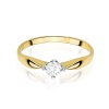 Pierścionek W0171 Diament Laboratoryjny 0,15ct żółte złoto