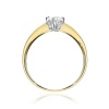 Pierścionek W0171 Diament Laboratoryjny 0,15ct żółte złoto