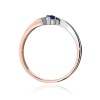 Pierścionek W0177 Szafir 0,15ct różowe złoto