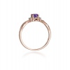 Pierścionek W0019 Ametyst 0,40ct różowe złoto