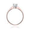 Pierścionek W0220 Diament Laboratoryjny 0,20ct różowe złoto