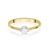 Pierścionek W0220 Diament Laboratoryjny 0,20ct żółte złoto