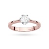 Pierścionek W0220B Diament Laboratoryjny 0,30ct różowe złoto