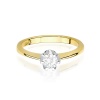 Pierścionek W0220 Diament Laboratoryjny 0,40ct żółte złoto