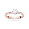 Pierścionek W0220 Diament Laboratoryjny 0,50ct różowe złoto