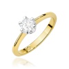 Pierścionek W0220 Diament Laboratoryjny 0,50ct żółte złoto