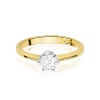 Pierścionek W0220 Diament Laboratoryjny 0,50ct żółte złoto